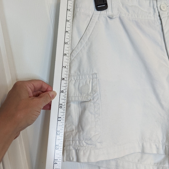 Caribbean Joe Petites Let Go women's shorts size  8P Bermuda Cargo pockets - Picture 5 of 7